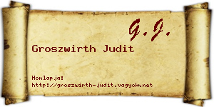 Groszwirth Judit névjegykártya